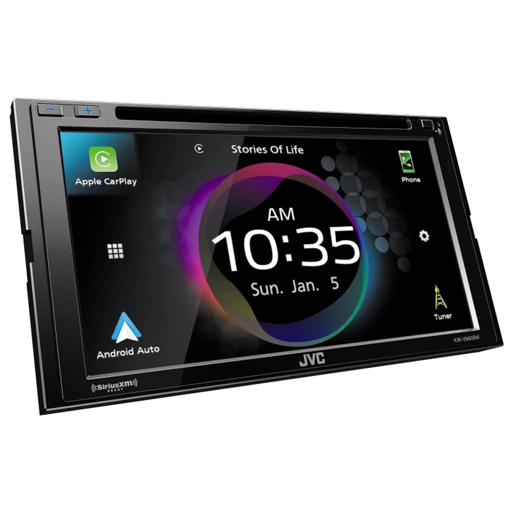 Double DIN Bluetooth CD/DVD Car Receiver with 2x 6.5" 2-Way Coaxial Speakers U62515