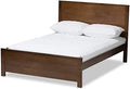 Full Platform Bed in Walnut Brown R94327