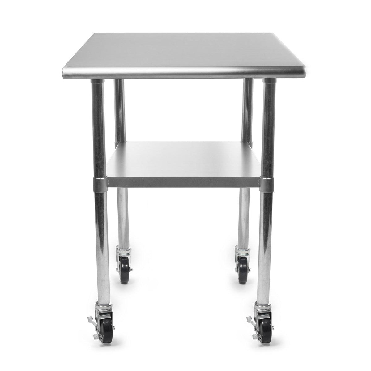 Stainless Steel Kitchen Prep & Work Table with 4 Casters J60359
