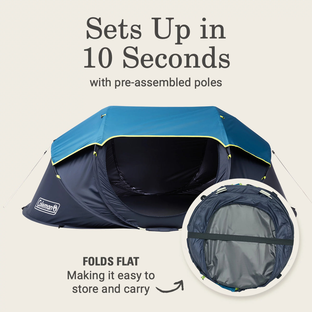 Pop-up 2-Person Camp Tent H44926