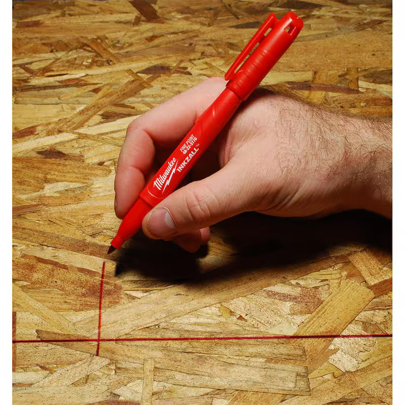 Red Fine Point Permanent Marker 36-Pack A348