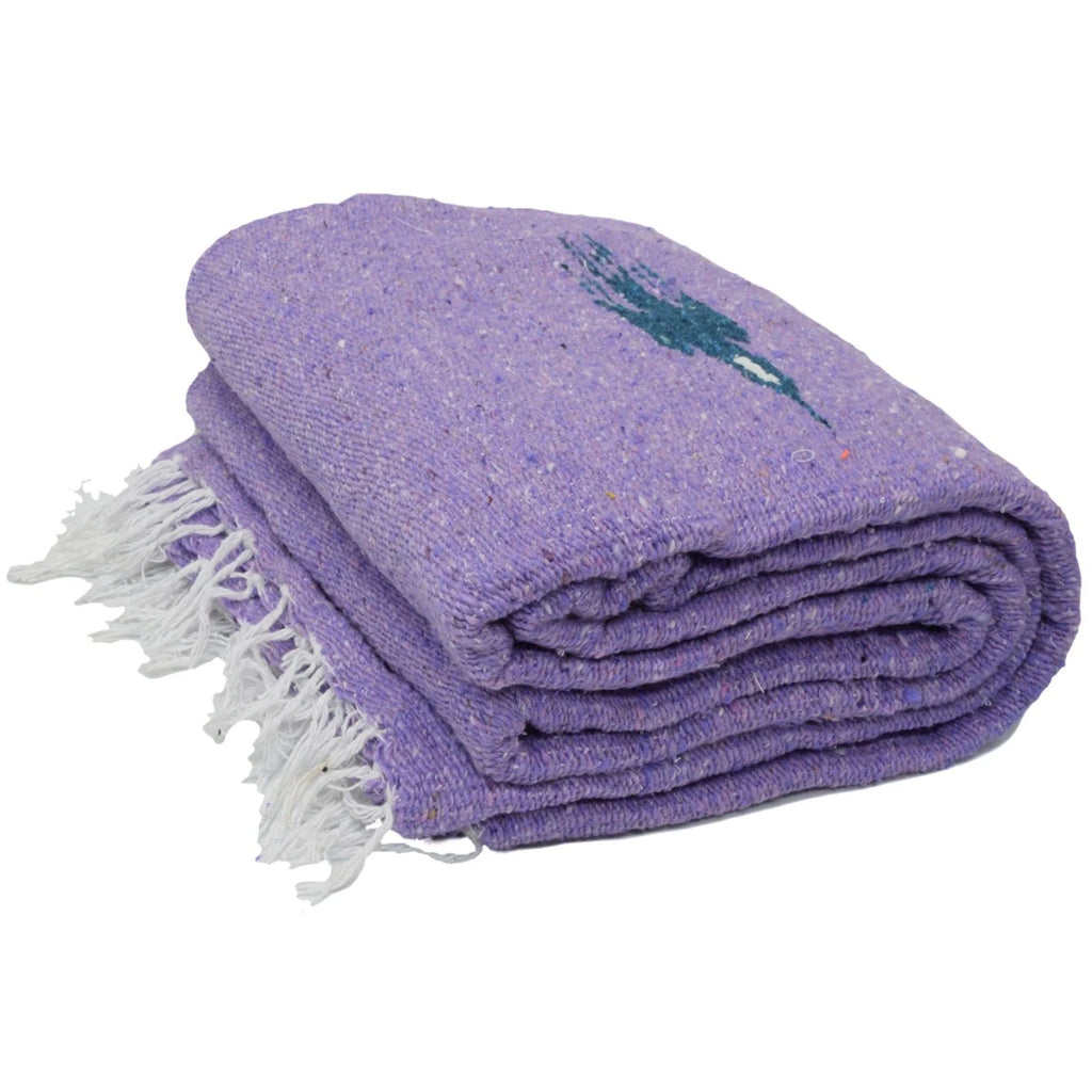 Purple Thunderbird Large Yoga Throw Blanket Serape N3436