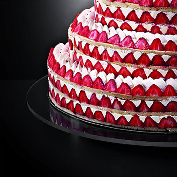 26 3/4x22 Round Plexiglass Cake Stand O439732