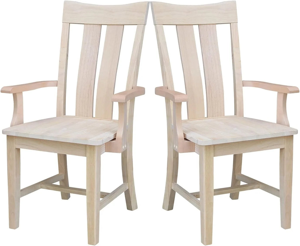 Unfinished Wood Arm Chair N22300