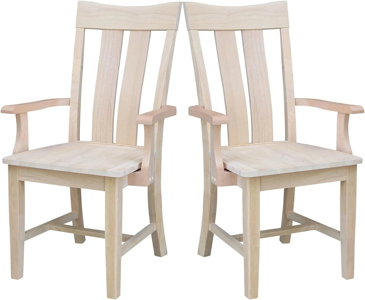 Unfinished Wood Arm Chair N22300