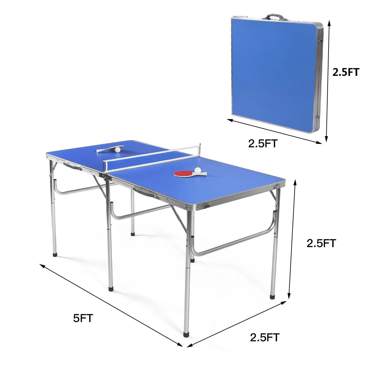 Portable Folding Table Tennis Table with Accessories R208