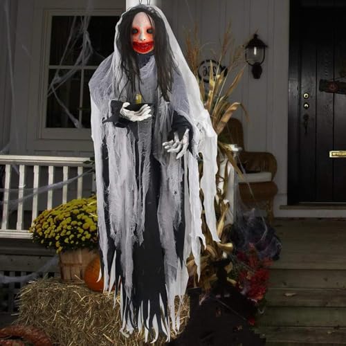 Halloween Mask and Giant Spider Web D3323
