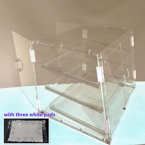 Clear Acrylic 3 Tiers Bakery Display Case M13338