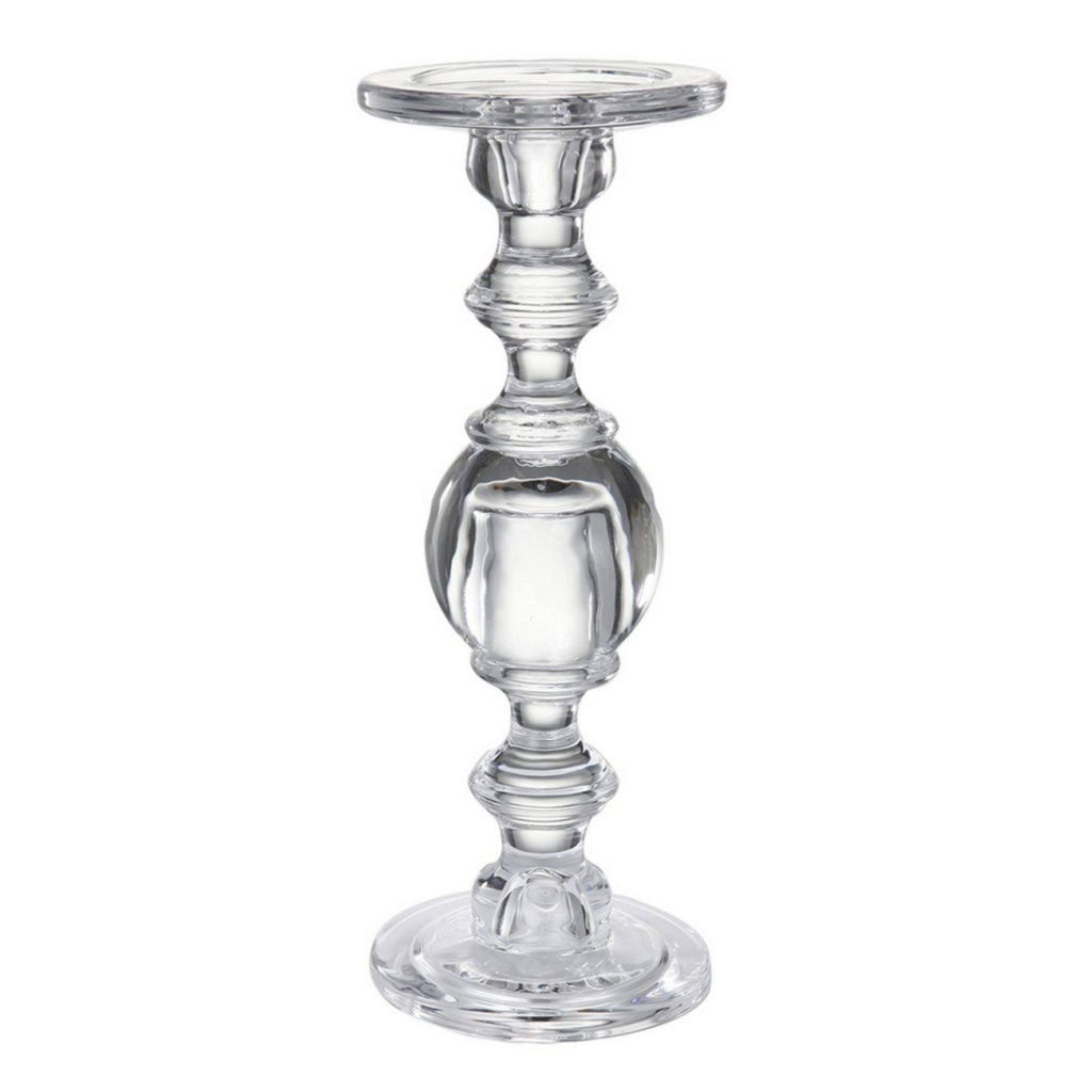 Clear Free-Standing Large Candlestick Holder Q498116