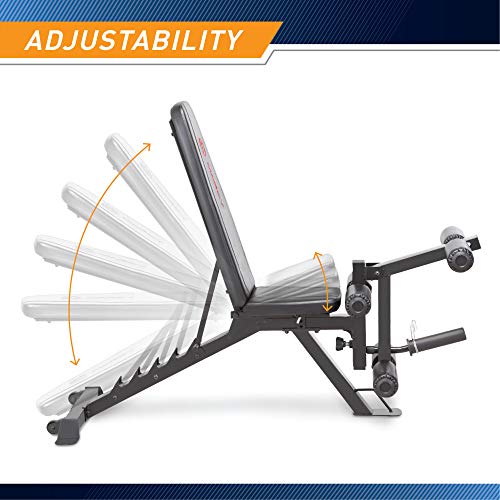 Adjustable 6 Position Utility Bench with Leg Developer and High Density Foam Padding P289