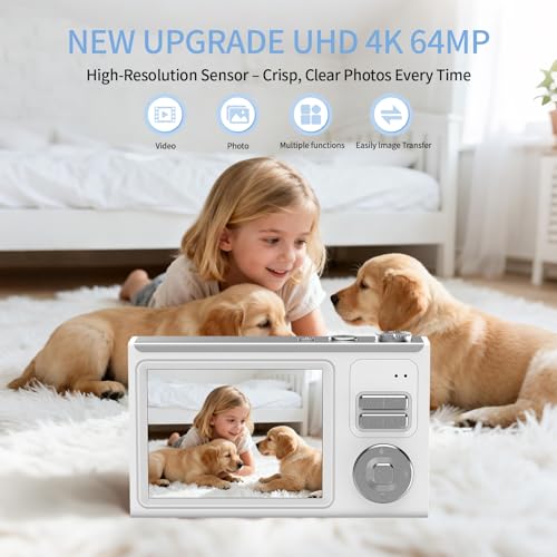 64MP 4K Digital Camera with 2.8" IPS Screen and 16X Zoom U6469