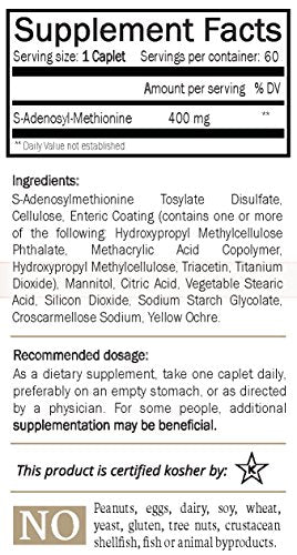 SAM-e 400mg 30 Enteric Coated Caplets W111