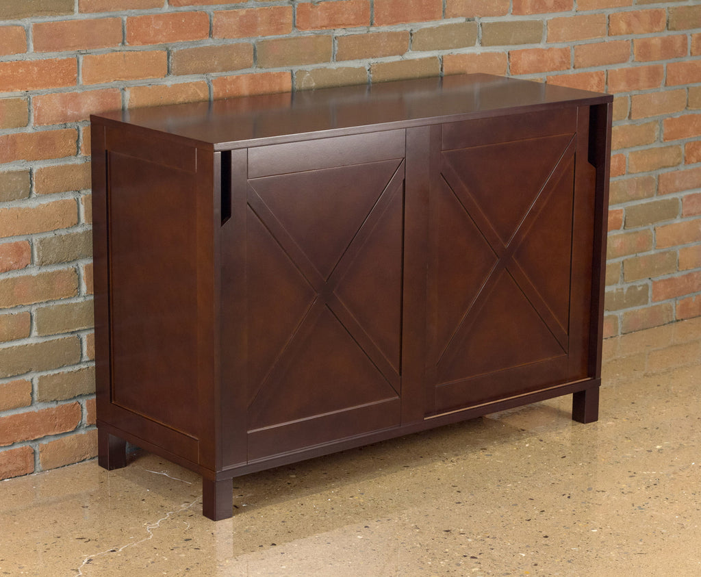 Mahogany Brown Rectangular Shoe Dresser L93896