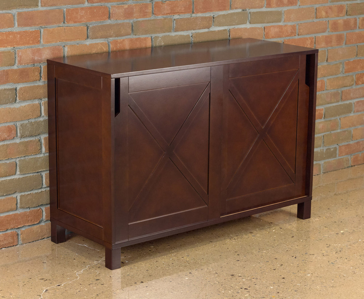 Mahogany Brown Rectangular Shoe Dresser L93896