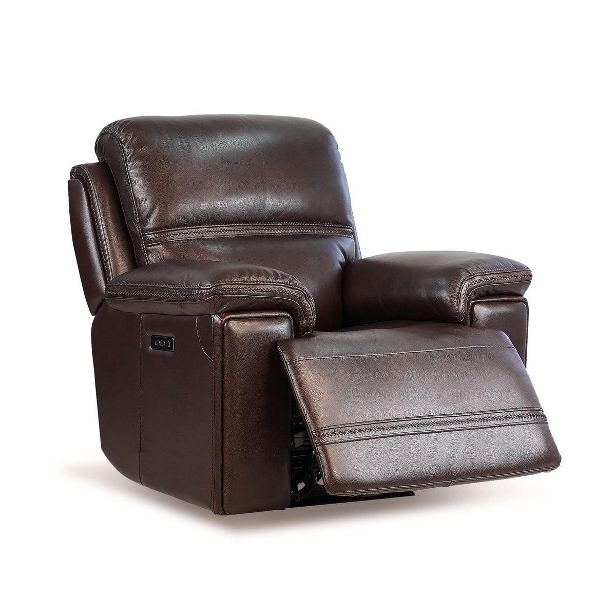 Top Grain Leather Power Recliner Glider Chair N160216