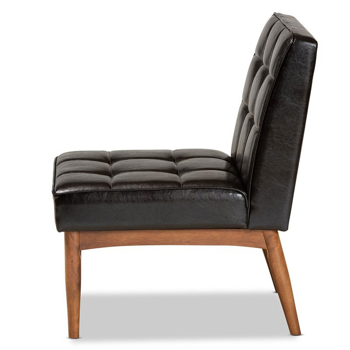 Brown Finished Wood Dining Chair W501