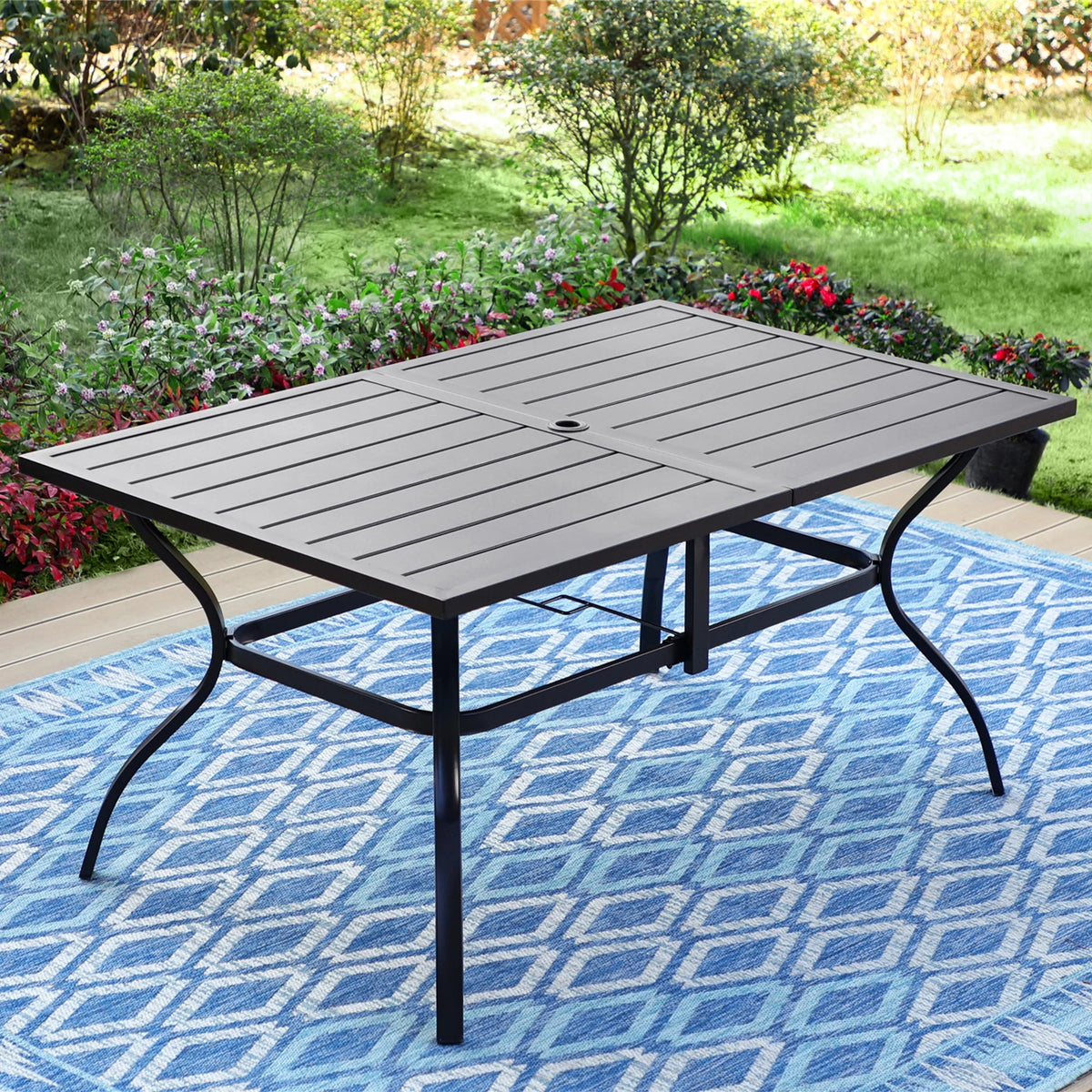 8-Piece Outdoor Dining Set with 13 ft Umbrella X80315