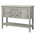 Espresso Buffet Sideboard Console Table with Bottom Shelf N9729