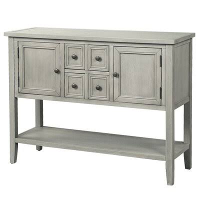 Espresso Buffet Sideboard Console Table with Bottom Shelf N9729