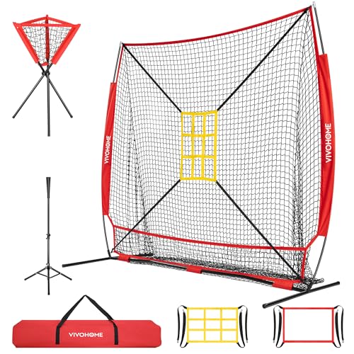 7 x 7 ft Baseball Softball Hitting Net with Carry Bag H7158