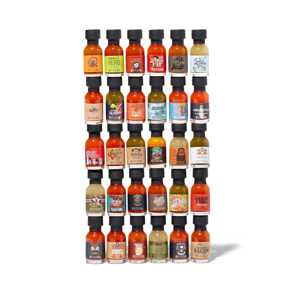 30 Pc Hot Sauce Sampler Set T776