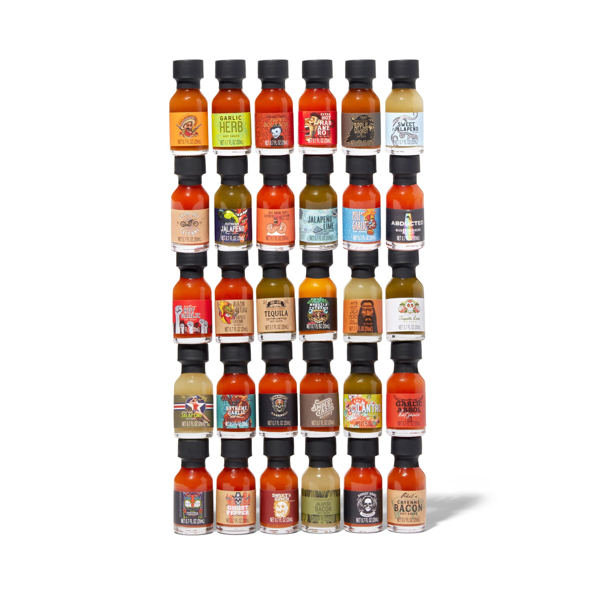 30 Pc Hot Sauce Sampler Set T776