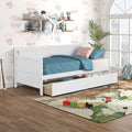 Twin White Daybed Frame with 2 Storage Drawers L223838