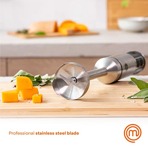 Immersion Blender and Knife Set with Whisk and Frother Attachments M74507