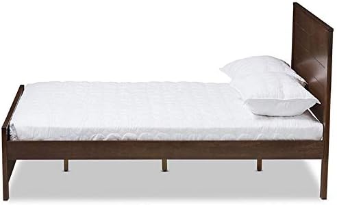 Full Platform Bed in Walnut Brown R94327