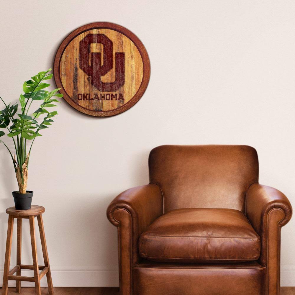 Officially Licensed NCAA Faux Barrel Top Sign C52617