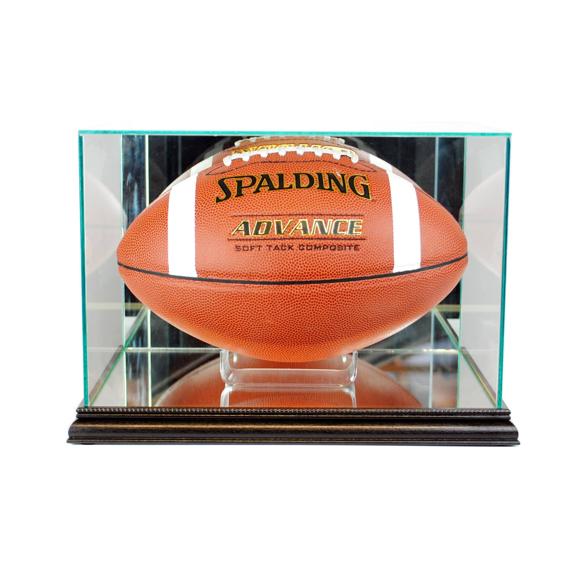 Black Football Glass Display Case F634203