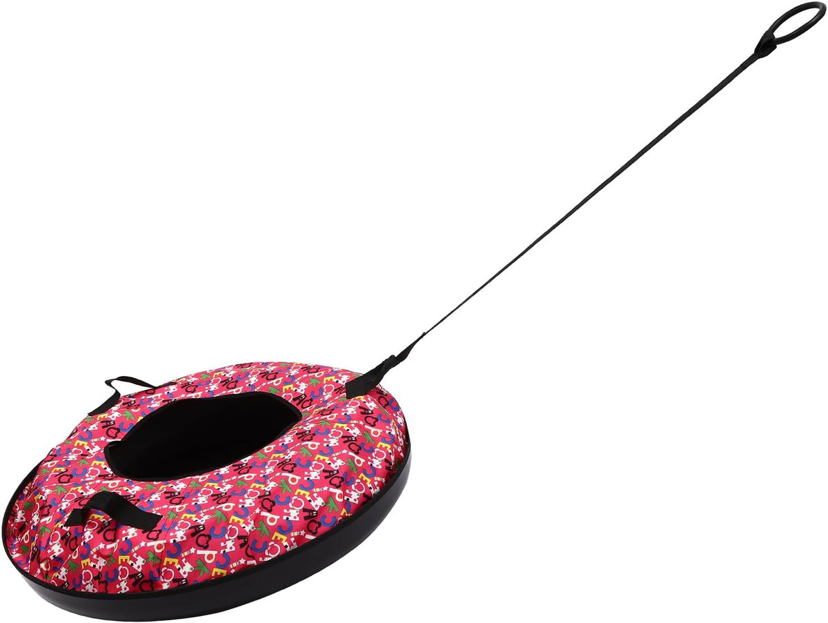 90cm Oxford Cloth Inflatable Snow Sled with Hard Plastic Bottom W7762