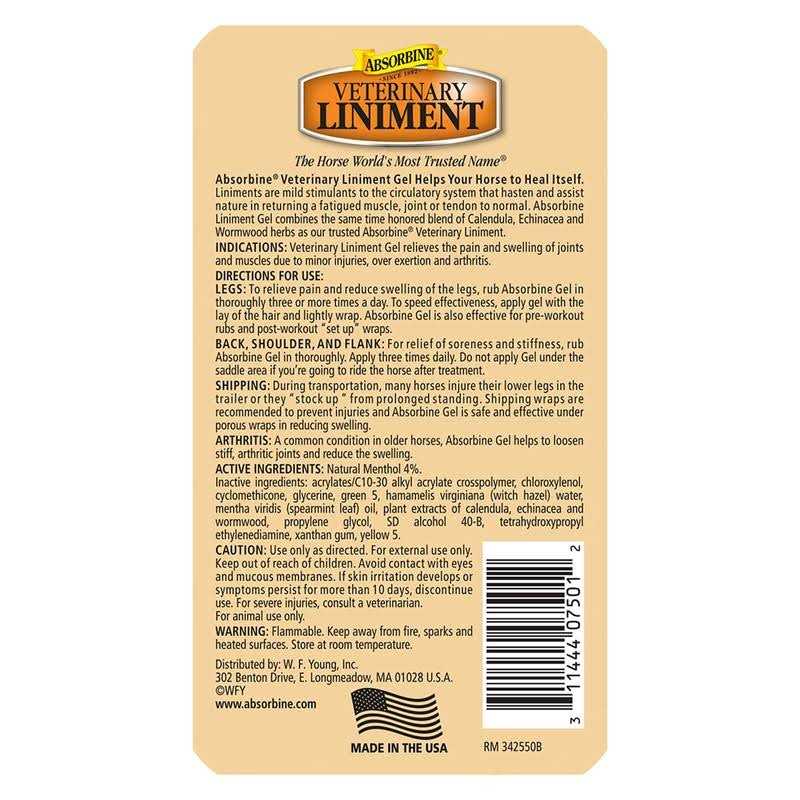 Absorbine Veterinary Liniment Gel G328