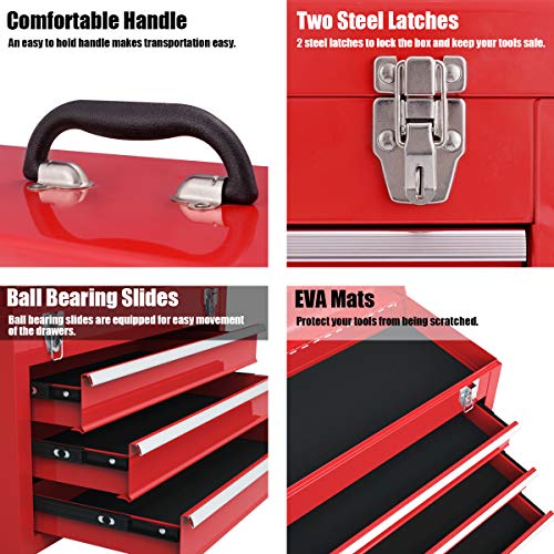 20" 3 Drawer Heavy Duty Steel Tool Box H58328