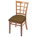 Chair with Medium Finish and Saddle Seat N8929