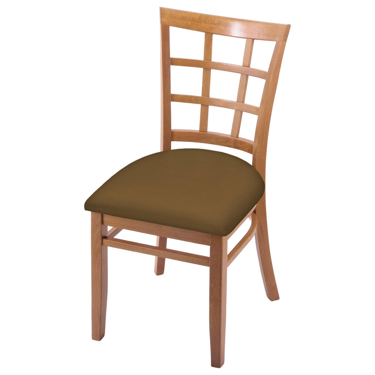 Chair with Medium Finish and Saddle Seat N8929