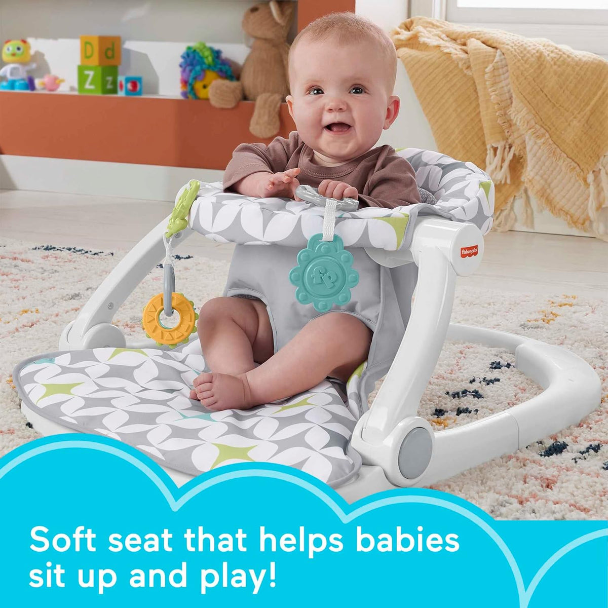 Portable Baby Floor Seat With Machine Washable Seat Pad S185265