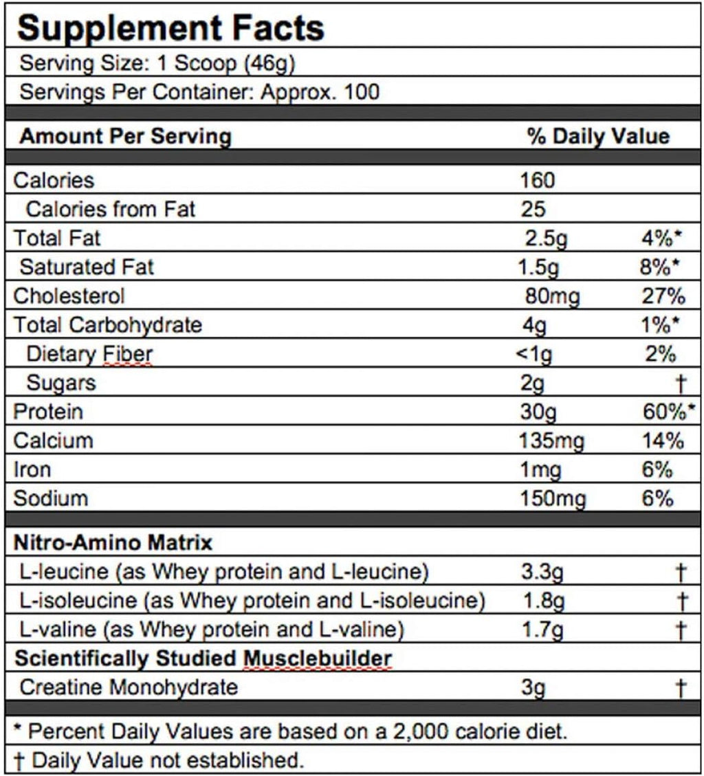 Whey Protein Powder Isolate & Peptides with Creatine and BCAA Amino Acids K47265