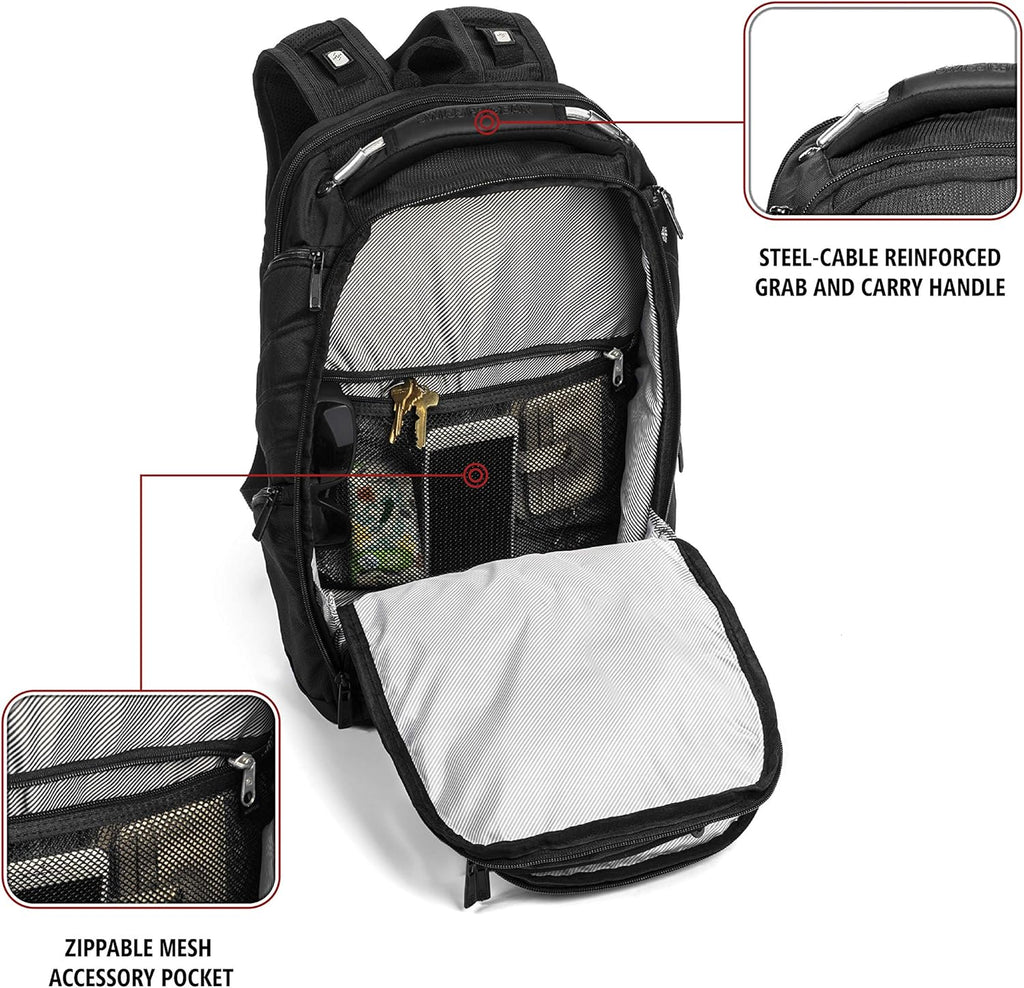 Black 17-Inch Laptop Backpack E661824