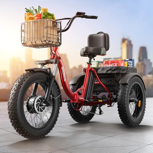 Electric Trike 20" Fat Tire 3 Wheel Folding Electric Tricycle I502