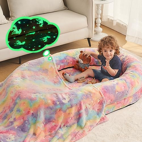 Large Black Faux Fur Fluffy Bean Bag Bed P27250