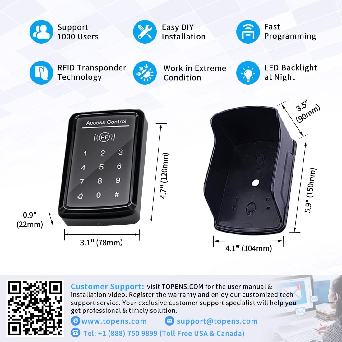 Wired Keypad DC 12V 24V C711834
