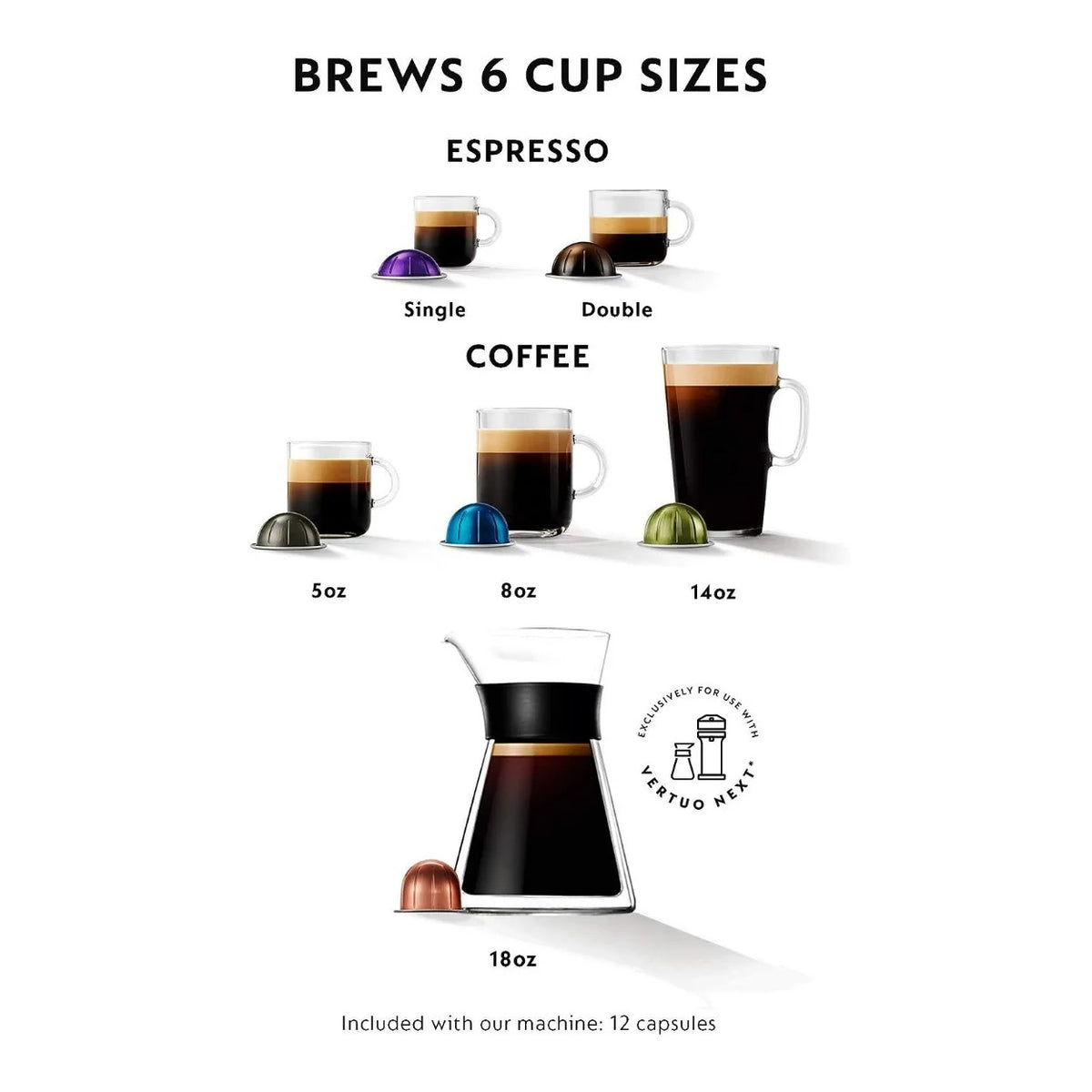 Compact Coffee and Espresso Machine (Pure Chrome) with Sample Pack S178972