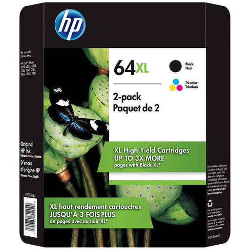 Black Tri-Color 2-pack High Yield Ink Cartridge U9572