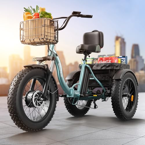 Electric Trike 20" Fat Tire 3 Wheel Folding Electric Tricycle I502