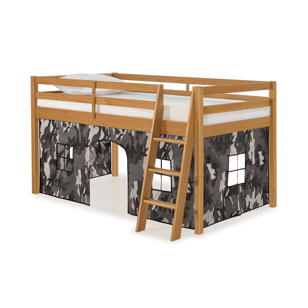 White Gray Camo Twin Junior Loft L19292