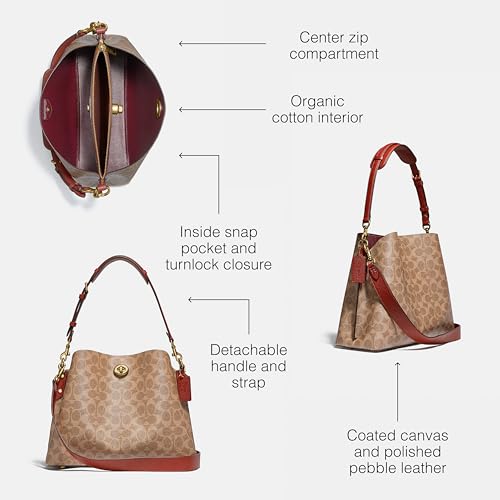 Polished Pebble Leather Willow Shoulder Bag A204