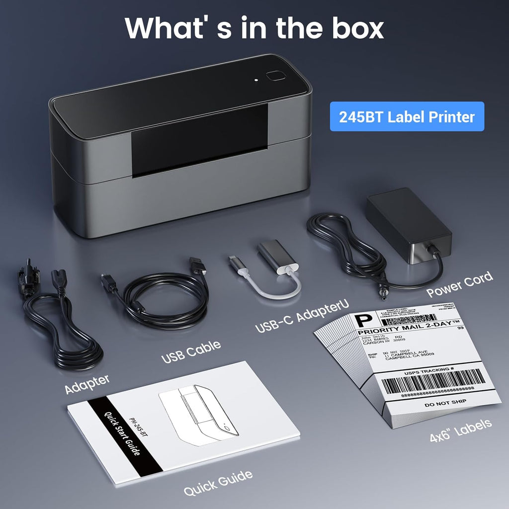 Bluetooth Thermal Label Printer 4x6 K3830
