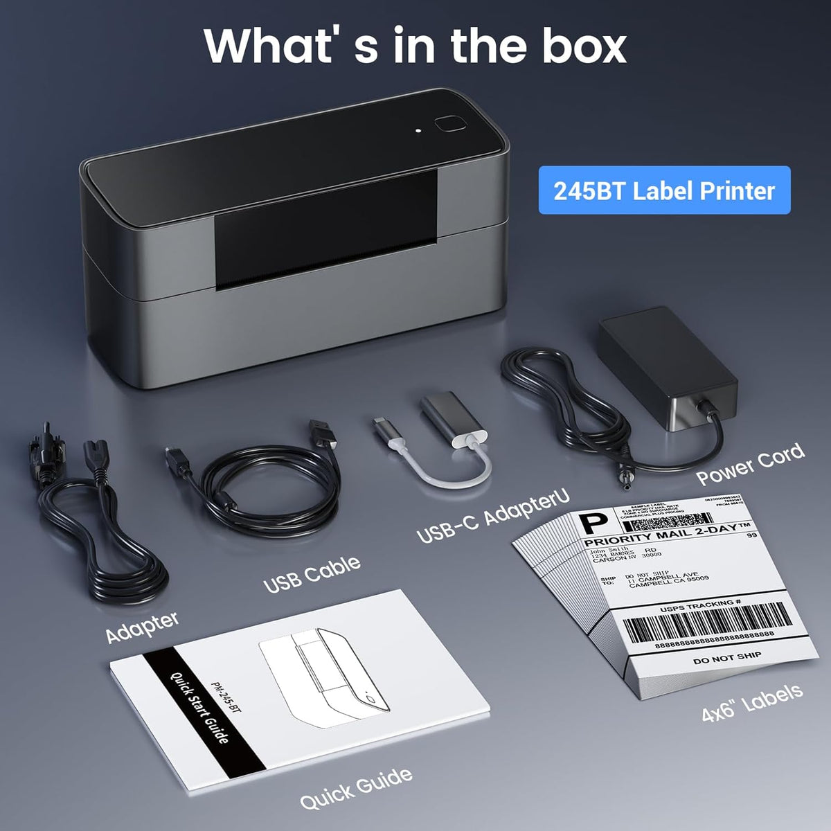 Bluetooth Thermal Label Printer 4x6 K3830