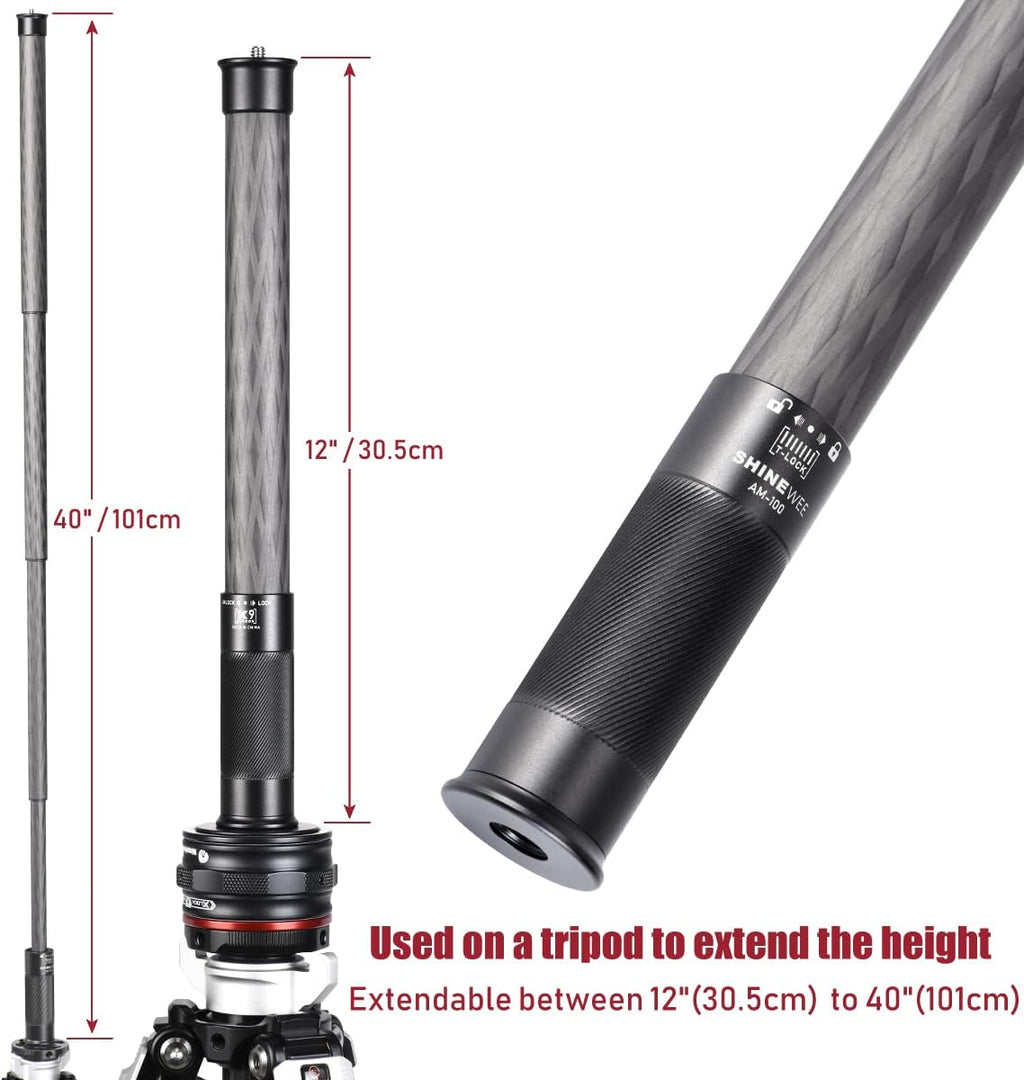4 Section Carbon Fiber Extension Pole with 1/4 Screw Mount R71711